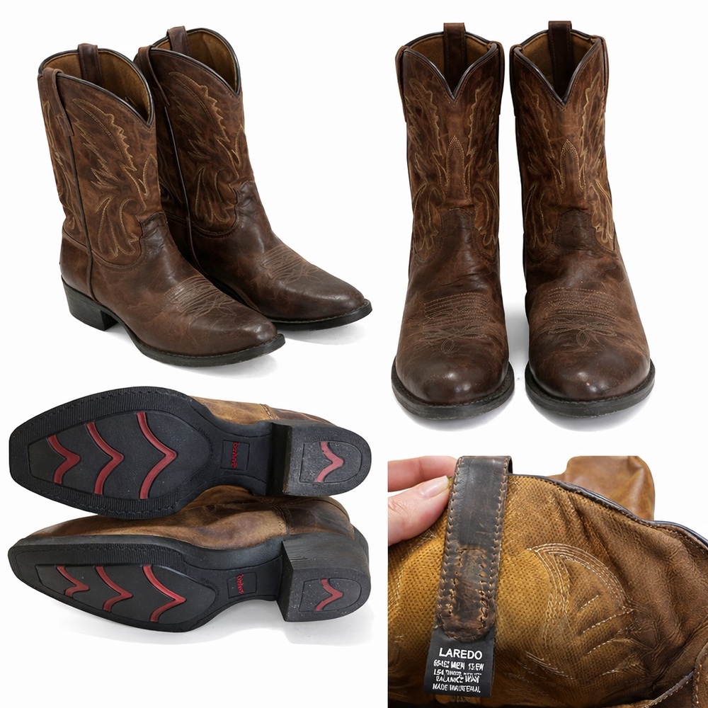 Laredo Men's Distressed Brown Western Boots